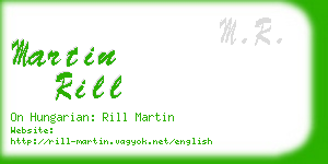 martin rill business card